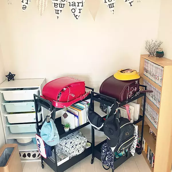 「使いやすくカスタマイズしてお片付け上手に♪キッズ収納スペースで活躍するIKEAのアイテム特集」の画像