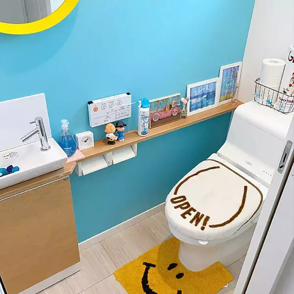 「毎日ホッと安らげる空間に♪自分好みに彩るトイレインテリアの実例」の画像