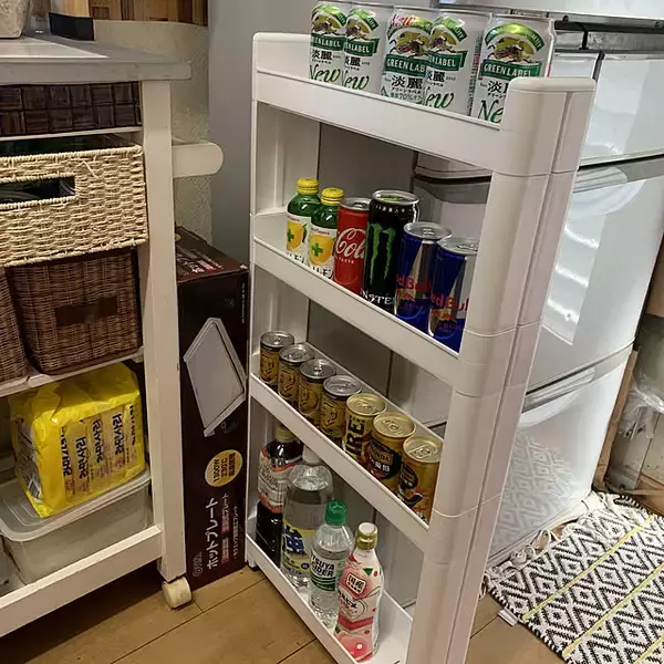 「デッドスペースが大容量の収納スペースに変身♪お悩みに合わせて選べるスリムワゴン特集」の画像