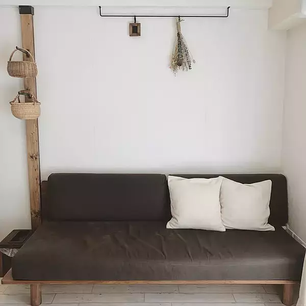 「ふっくらとしたボリュームと弾力が心地いい♪無印良品の羽根クッション」の画像