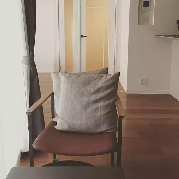 「ふっくらとしたボリュームと弾力が心地いい♪無印良品の羽根クッション」の画像