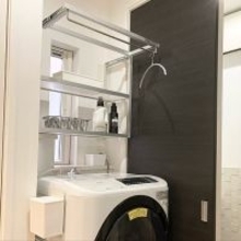 洗濯機まわりをすっきり整える♪お気に入りのランドリーラックで収納も家事も快適に