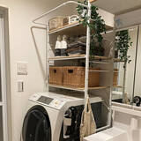 「洗濯機まわりをすっきり整える♪お気に入りのランドリーラックで収納も家事も快適に」の画像3