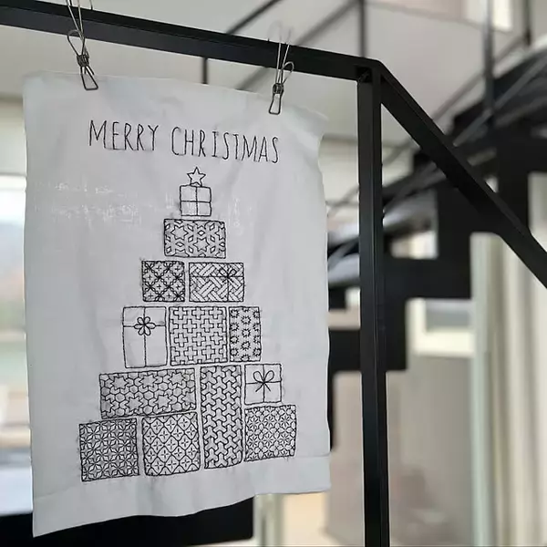 「ちくちく無心で楽しめる時間を。温かみも感じられる刺し子刺繍の作品集」の画像