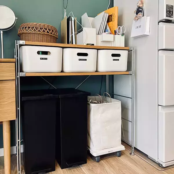 「収納力とナチュラルな見た目が絶妙！無印良品のソフトボックス活用術」の画像