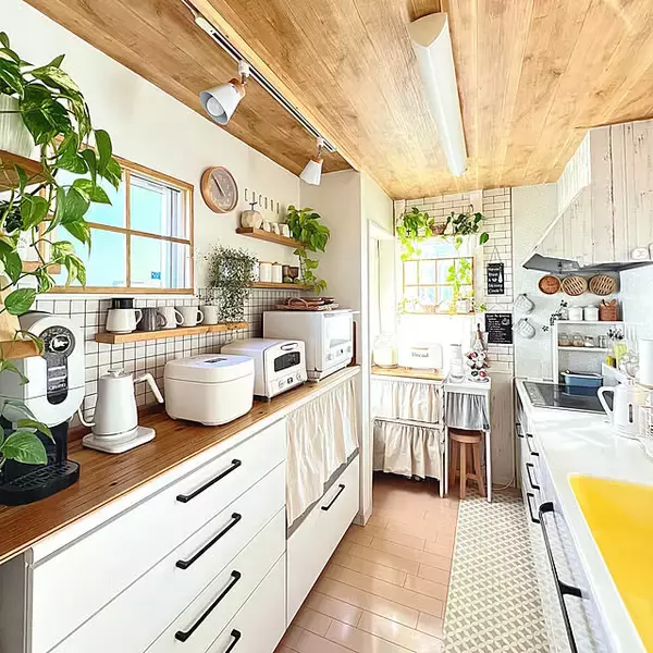 「「DIY×グリーンで自分らしく♪作ることを楽しむ、ボタニカルなキッチン」 by yumimaruさん」の画像