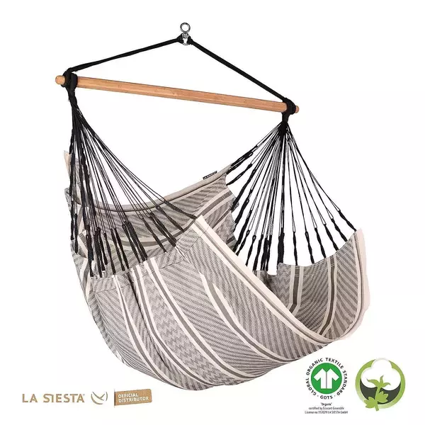 「お家でゆらゆらリラックスできる♪LA SIESTAのハンモックチェア」の画像