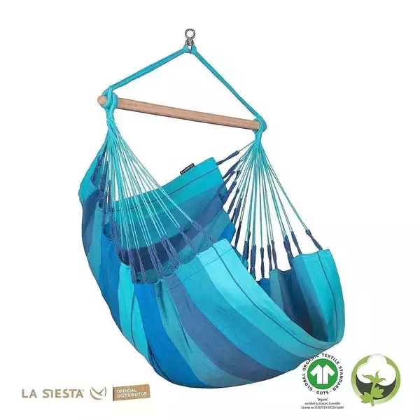 「お家でゆらゆらリラックスできる♪LA SIESTAのハンモックチェア」の画像