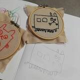 「心がちょっとほっとするようなアイテムを手作りで。セリアの刺繍枠を使った作品6選」の画像6