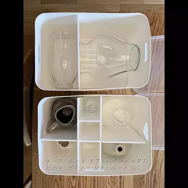 「ごちゃつき防いで収納力もアップ！引き出しやボックスの仕切り収納に役立つ100均のアイテム」の画像