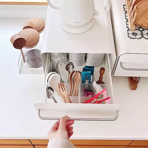 「出し入れしやすくすっきり整理整頓☆カトラリーの収納アイデア」の画像