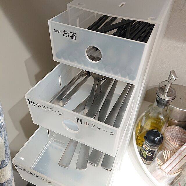 出し入れしやすくすっきり整理整頓☆カトラリーの収納アイデア