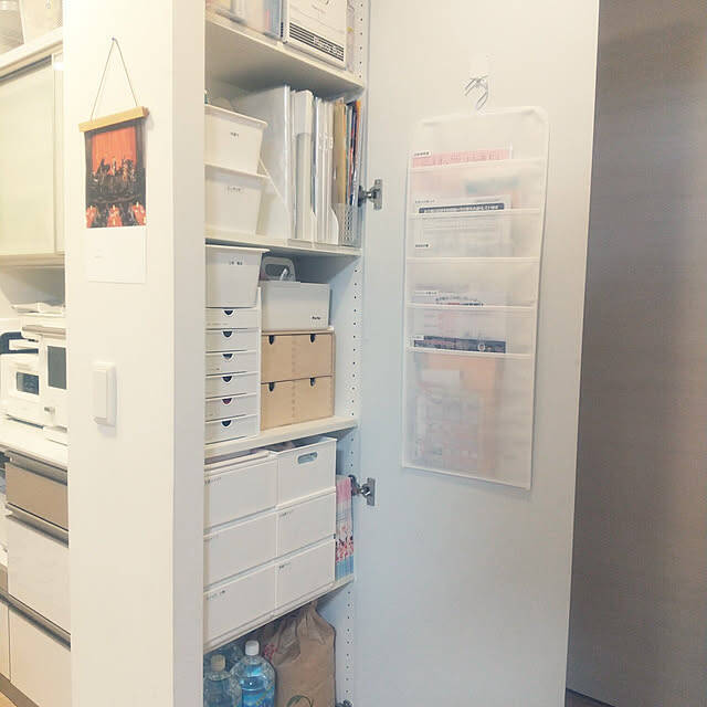 生活感をまるっと隠して美しさをキープ！100均アイテムでつくる扉裏収納