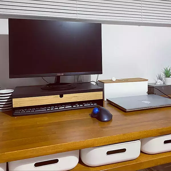 「使いやすくて快適に☆IKEAのアイテムでデスク周りをアップデート」の画像