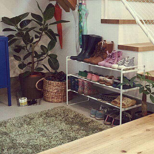 脱ぎっぱなしを解消！スッキリ片付くシューズラック＆スリッパラック