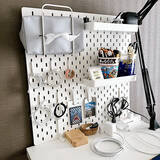 「浮かせてすっきり＆インテリアにもなじむ♪IKEAの有孔ボード「スコーディス」を活用した収納実例集」の画像2