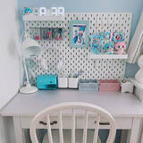 「浮かせてすっきり＆インテリアにもなじむ♪IKEAの有孔ボード「スコーディス」を活用した収納実例集」の画像4