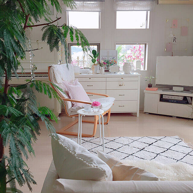 IKEAで作る☆ホワイトアイテムを使ったリビングコーディネート