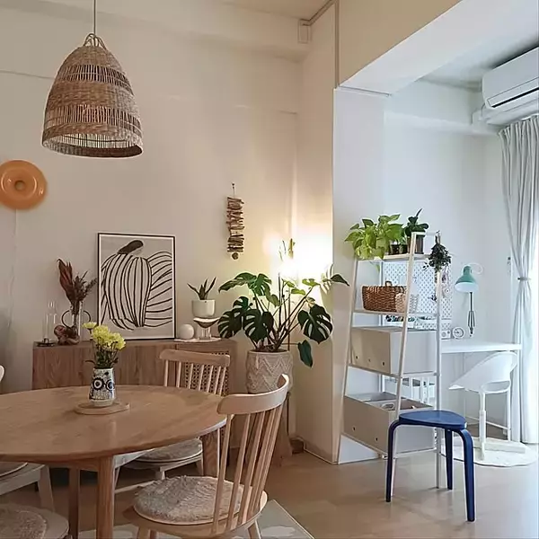 「生活ゾーンが混ざる問題を解消！暮らしに合わせて切り替えられる間仕切りのアイデア」の画像