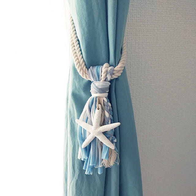 窓辺をもっとお気に入りに♡自分好みに作るカーテンタッセルのDIYアイデア