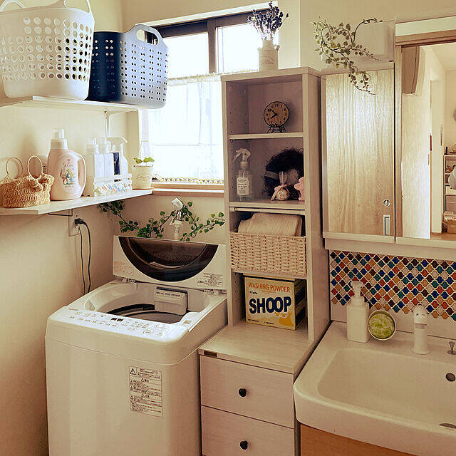 貼るだけで簡単にタイル風♪セリアのタイルシール実例