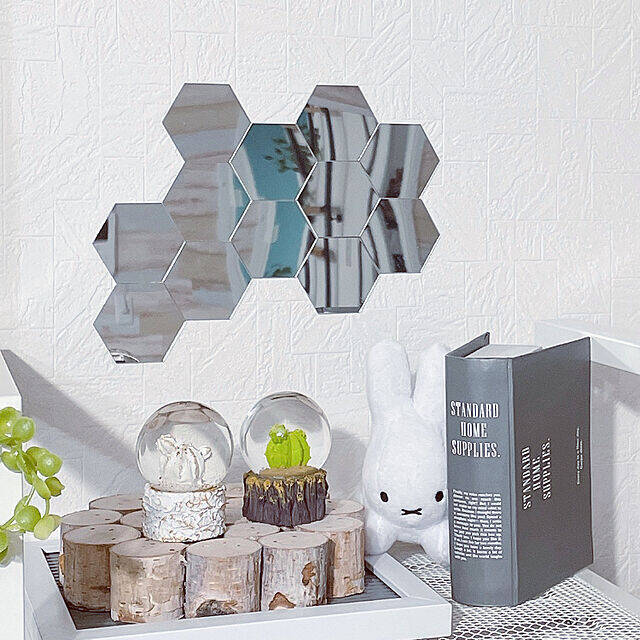 貼るだけで簡単にタイル風♪セリアのタイルシール実例