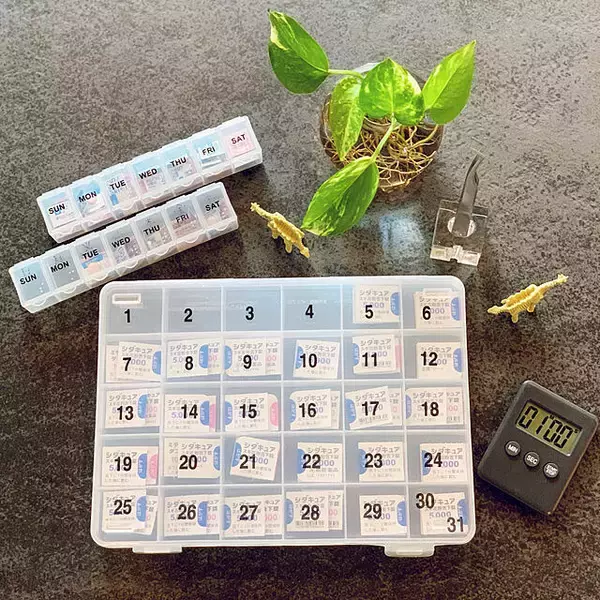 「忘れない工夫をほどこして☆すぐ手に取れる薬収納のアイディア」の画像