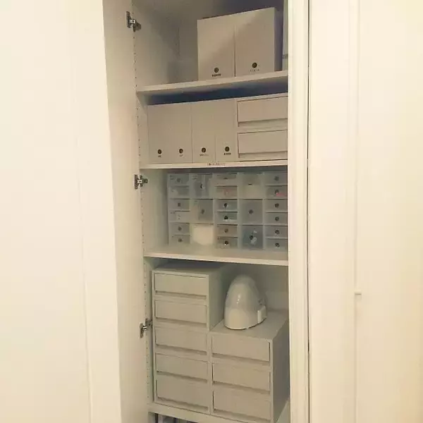 「無印良品のポリプロピレンケースでクローゼットをキレイに」の画像