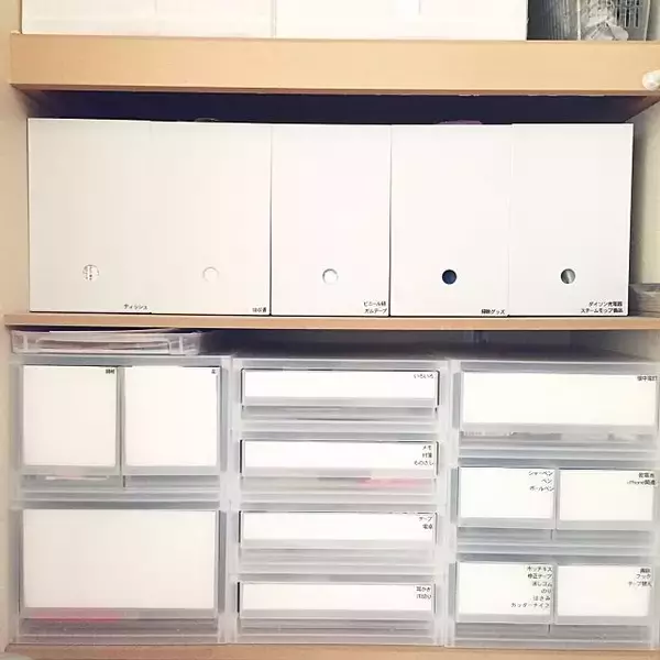 「無印良品のポリプロピレンケースでクローゼットをキレイに」の画像