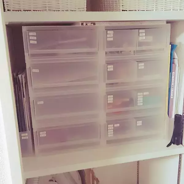 「無印良品のポリプロピレンケースでクローゼットをキレイに」の画像