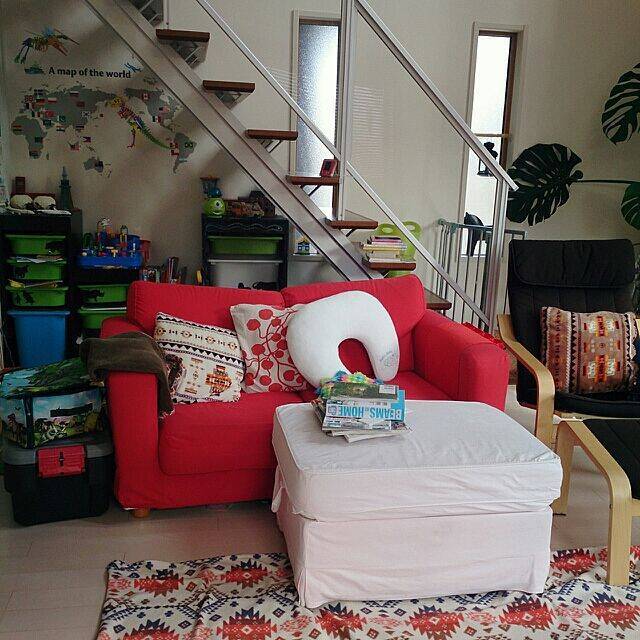 リビングに置いちゃおう♡イケアのトロファストで効率収納