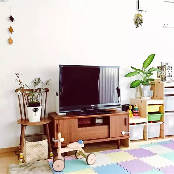 「リビングに置いちゃおう♡イケアのトロファストで効率収納」の画像