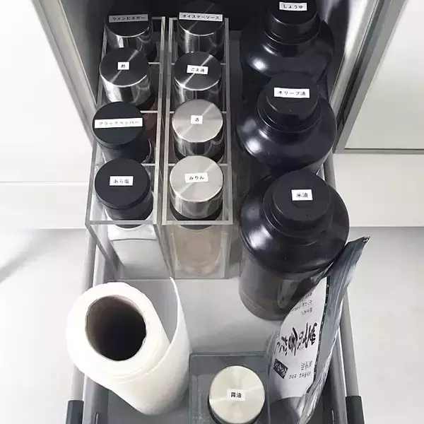 「キッチン収納にぴったり！無印良品のアクリルケース実例」の画像