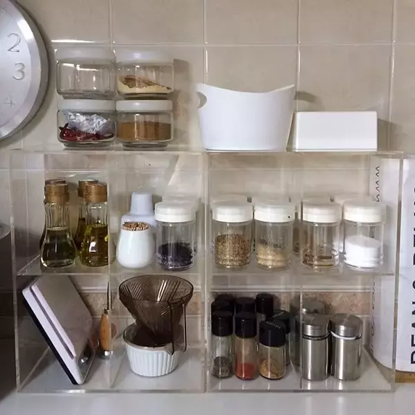「キッチン収納にぴったり！無印良品のアクリルケース実例」の画像