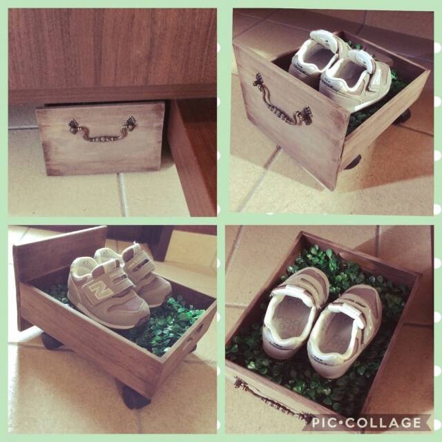 ひとりで靴のお片付けができる☆子どもの靴置きをDIYしよう