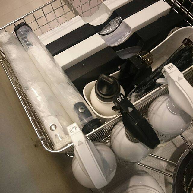 無印良品ワイヤーバスケットでキッチンをスッキリ