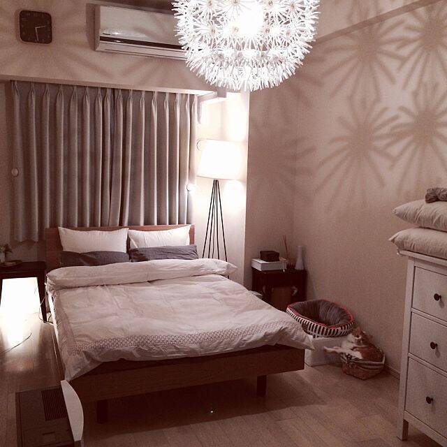 寝室のムードを決める☆ニトリ・IKEAの照明いろいろ