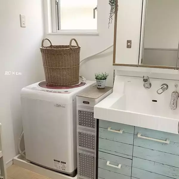「どんな広さの洗面所にも!!ニトリ・無印良品使えるアイテム」の画像