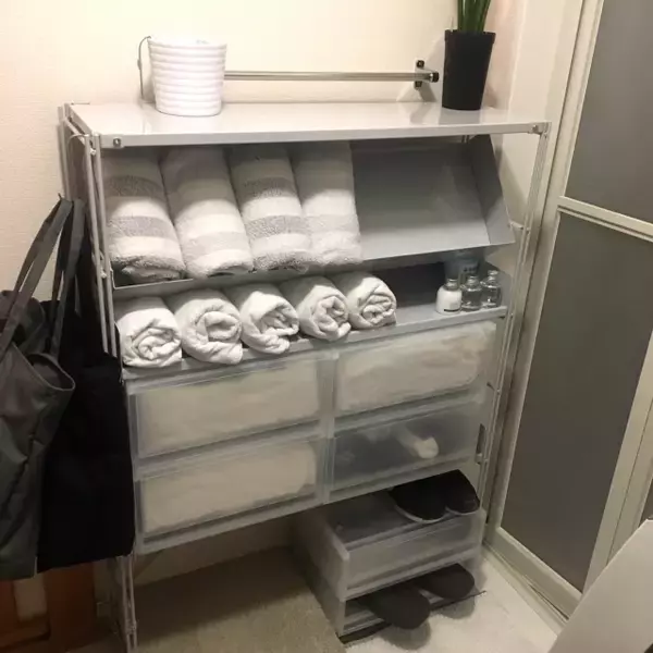 「どんな広さの洗面所にも!!ニトリ・無印良品使えるアイテム」の画像