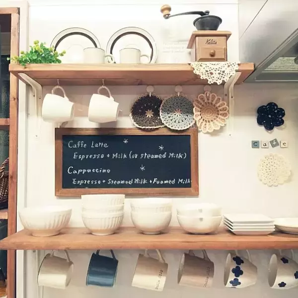 「100均黒板アイテムで作る☆カフェ風ディスプレイ見本帳」の画像