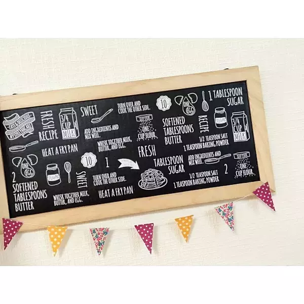 「100均黒板アイテムで作る☆カフェ風ディスプレイ見本帳」の画像