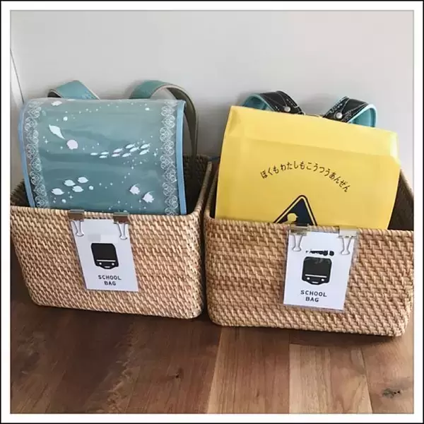 「どちらも使える♡無印良品のブリ材&ラタンバスケット」の画像