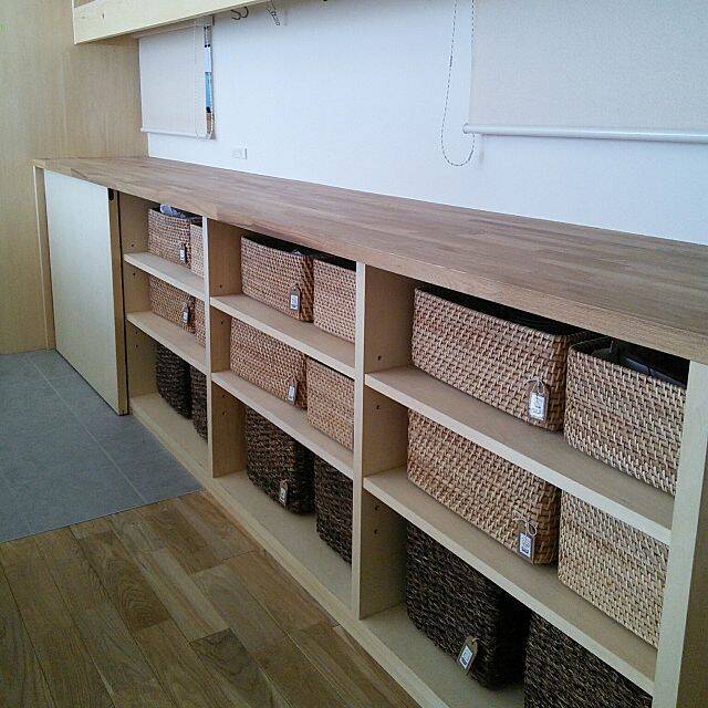 どちらも使える♡無印良品のブリ材&ラタンバスケット