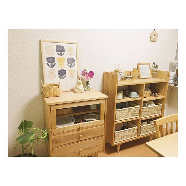 どちらも使える♡無印良品のブリ材&ラタンバスケット