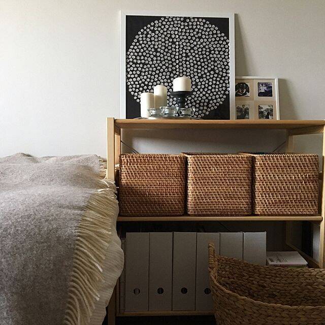 どちらも使える♡無印良品のブリ材&ラタンバスケット