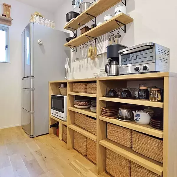 「どちらも使える♡無印良品のブリ材&ラタンバスケット」の画像