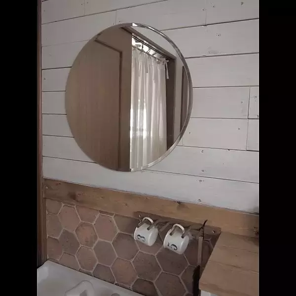 「ニトリ・無印良品のミラーが、水回りや玄関で大活躍♡」の画像