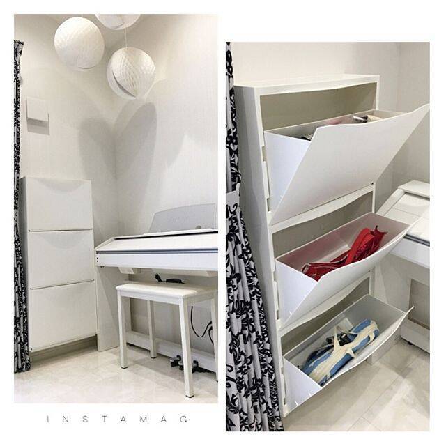 生活感を隠してスタイリッシュに！IKEAのキャビネット