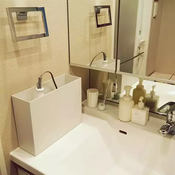 「簡単スッキリ！バスルーム収納にはファイルボックス！」の画像