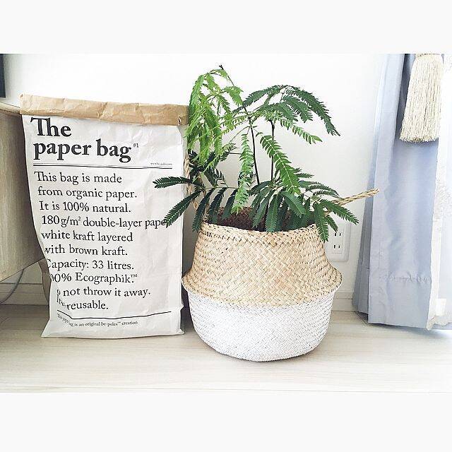 海外インテリアのよう！IKEAのシーグラスバスケット活用法